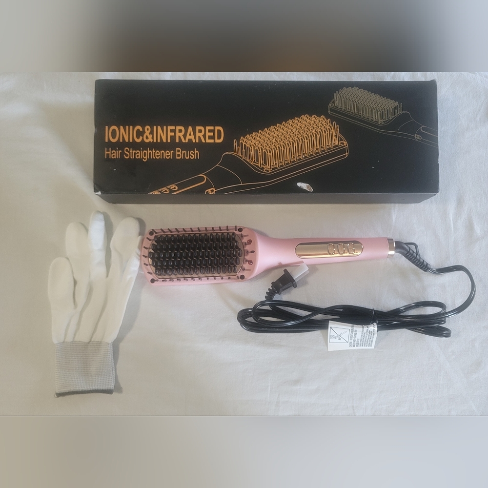 Nicebay hair straightener brush